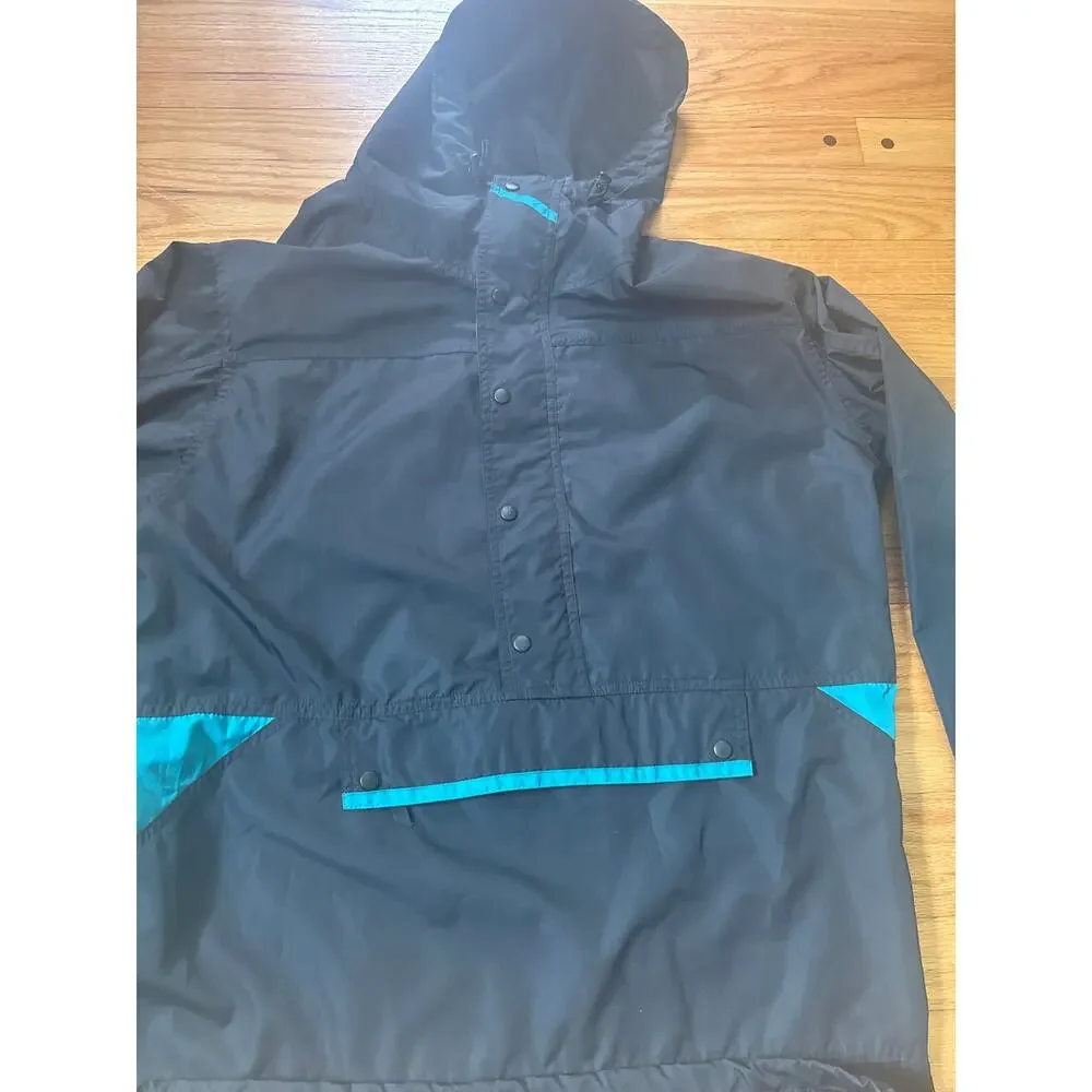 Vtg REI Men's Nylon Anorak Rain Windbreaker Jacket 1/2 Zip Oversized Sz Large